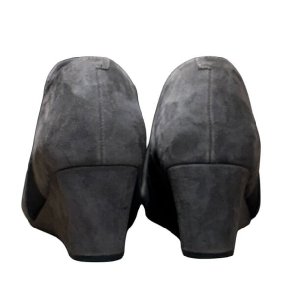 Vionic Elevated Stanton Wedge Suede Ankle Boot Shoe Gray Size 8 Comfort - Picture 5 of 9